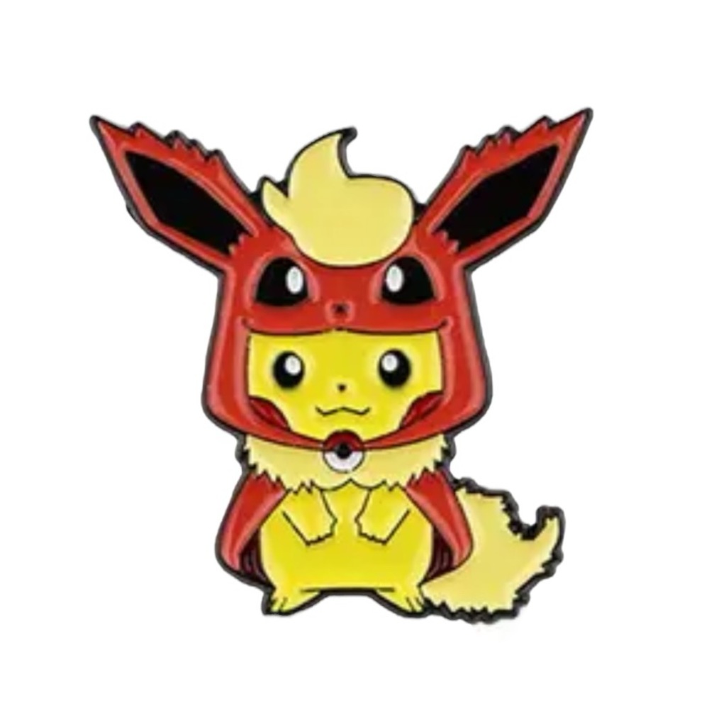 Poncho Pikachu Flareon enamel pin - Picture 1 of 3